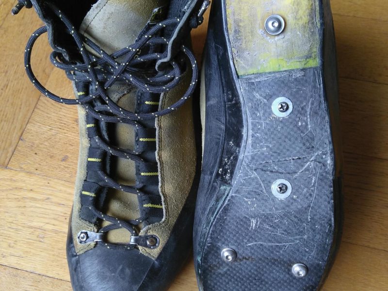 Chaussures de dry tooling La Sportiva avec crampons Camp/Cassin T-Dry 41.5