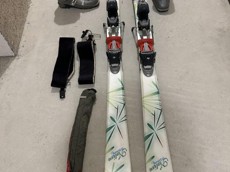 SET COMPLET SKIS DE RANDO DAME