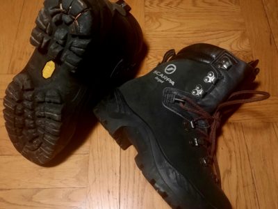Chaussure alpinisme Scarpa + chaussure randonnée Merrell